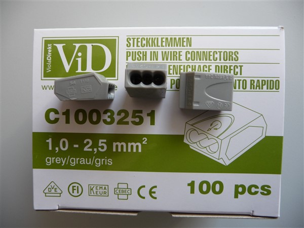 C1003251, VID VEZETÉKÖSSZEKÖTŐ 1,0 - 2,5mm²