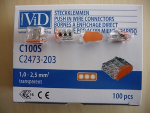 C2473-203, VID VEZETÉKÖSSZEKÖTŐ  1,0 - 2,5mm²
