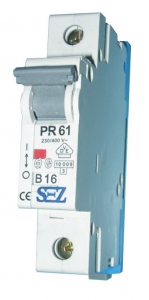 PR 61 C 50A, SEZ kismegszakító 1P C 50A 10kA
